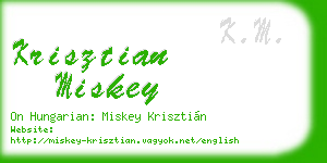 krisztian miskey business card