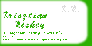 krisztian miskey business card